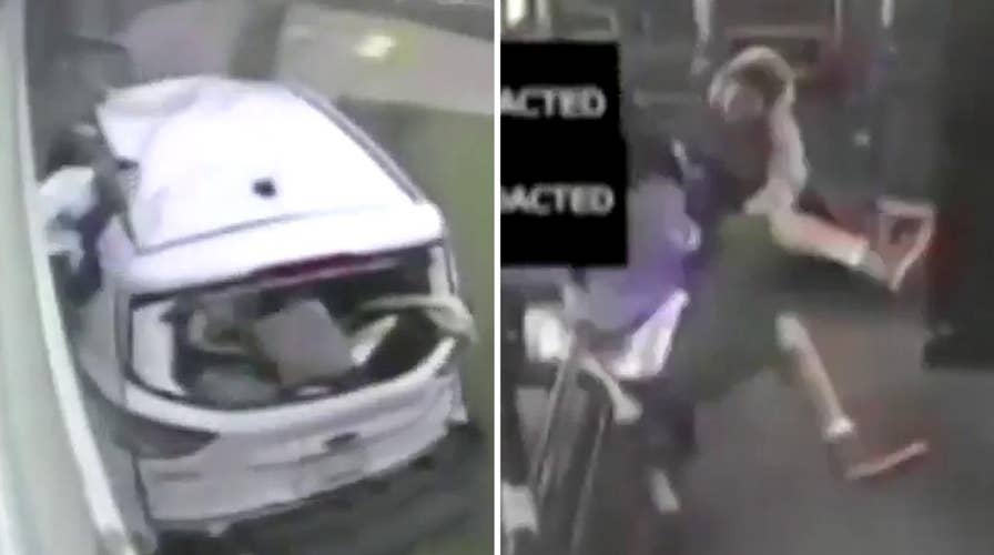 Violent city bus crash tosses driver, passengers