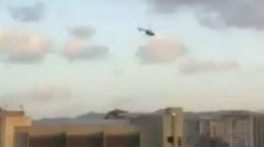 Stolen police helicopter attacks Supreme Court in Venezuela