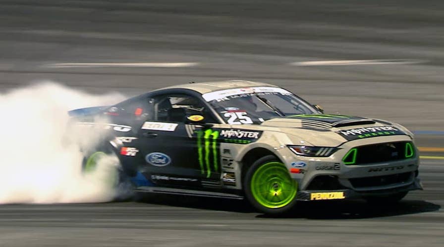 Vaughn Gittin Jr. is ready to sell you a Ford Mustang