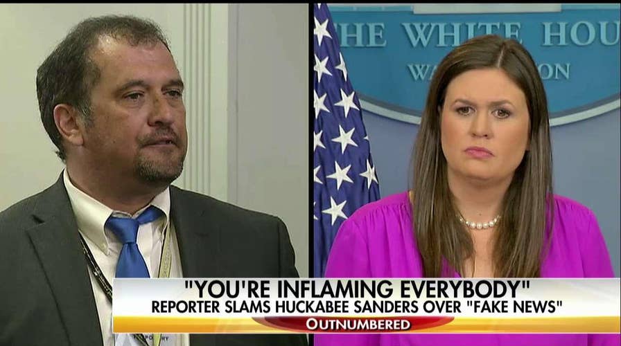 "Outnumbered" on reporter-Sanders confrontation