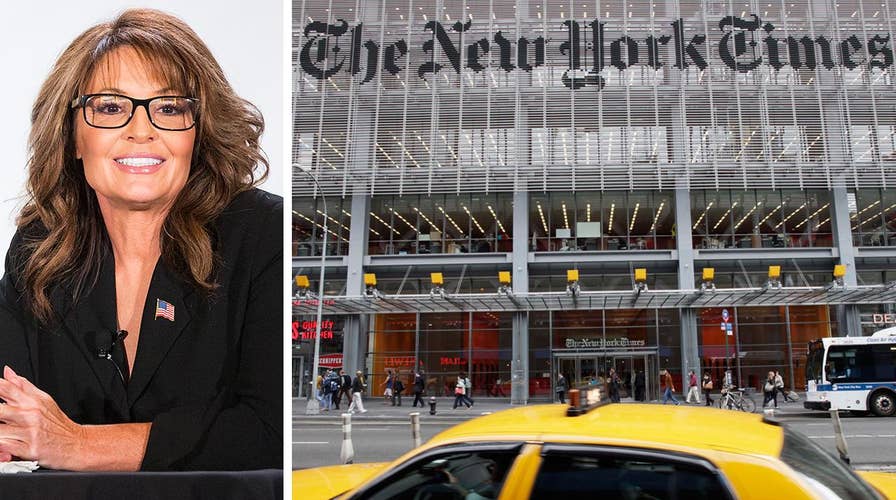 Sarah Palin seeking damages in lawsuit against NY Times