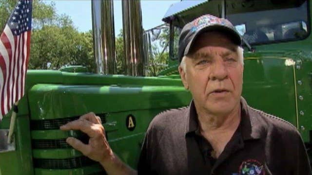 Tractor driver travels across America helping wounded vets