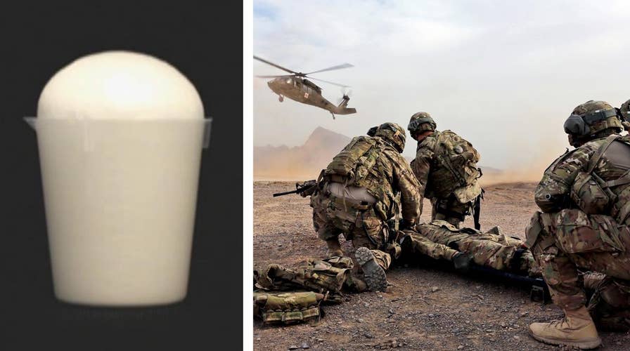 Rapidly expanding 'biofoam' could save soldiers' lives