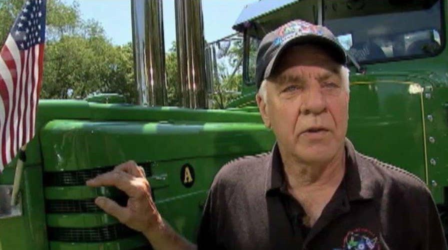 Tractor driver travels across America helping wounded vets