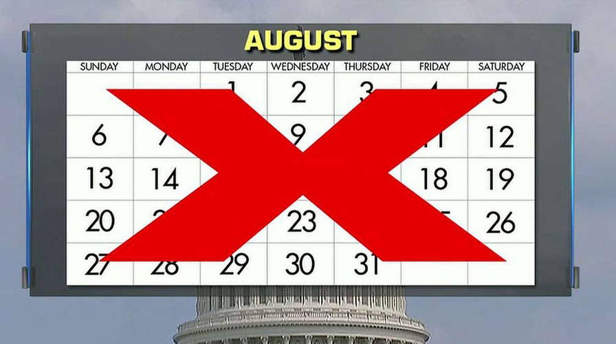 Growing pressure on Congress to cancel August recess