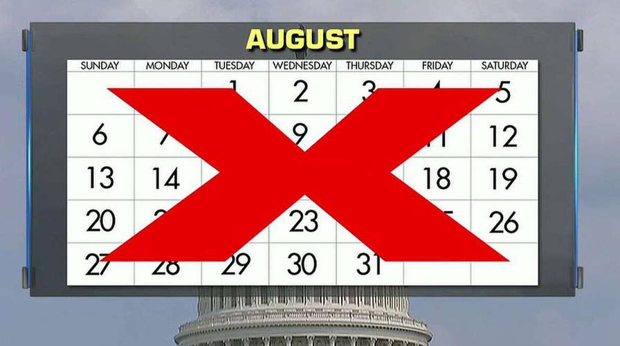 Growing pressure on Congress to cancel August recess