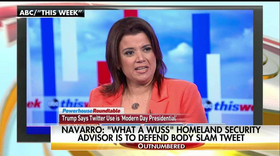 'What a Wuss!': CNN's Ana Navarro Blasts WH Official's Defense of Trump's WWE Tweet