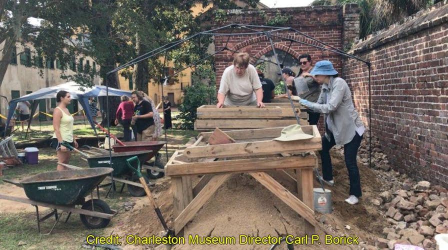 Students discover Revolutionary War era musket ball