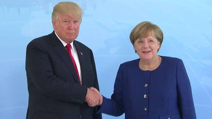 Trump meets with Merkel ahead of G20 summit