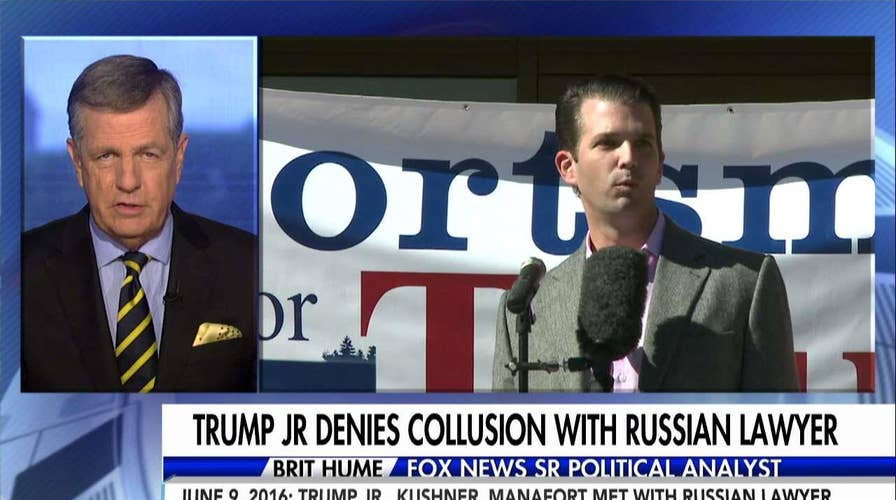 Hume reacts to Donald Trump Jr.-Russian lawyer meeting.