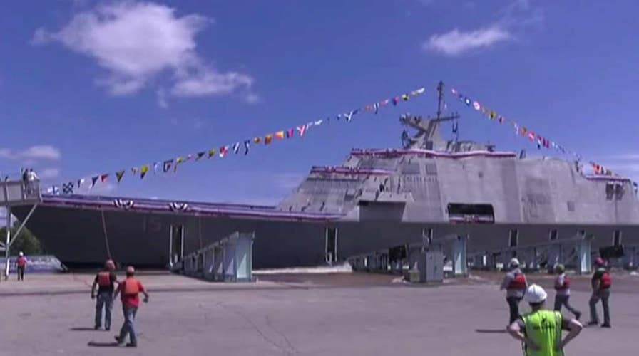 Anchors aweigh! Navy launches newest ship: the USS Billings