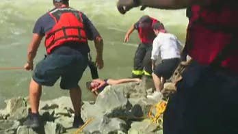 Kayakers on first date rescued from Indiana river after capsizing