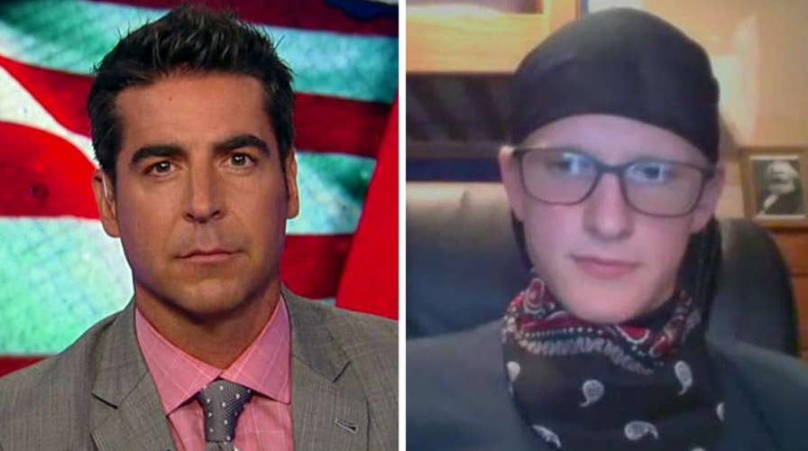 Watters vs. Antifa member calling for anti-Trump violence