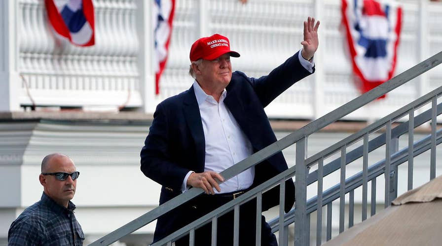 Attendees react to president's presence at US Women's Open