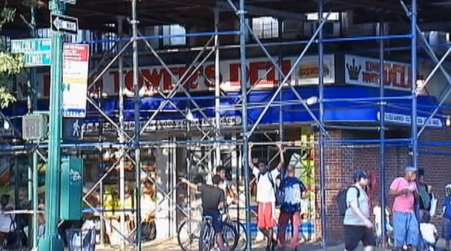 Scaffolding outside NYC apartment building up for 17 years