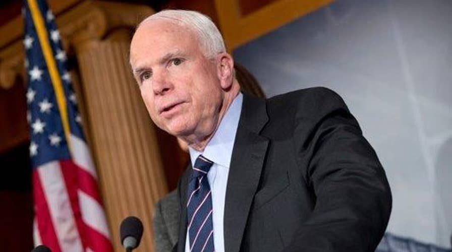 President Trump releases statement about John McCain