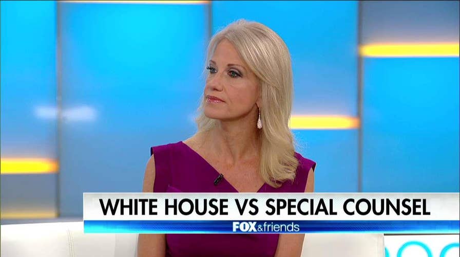 Conway responds to Mueller reportedly widening Russia probe.