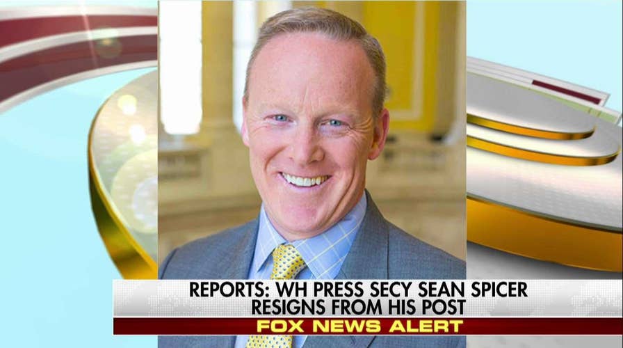 Sean Spicer resigns, Scaramucci hired as communications director.