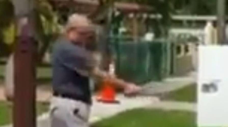 'Quiet man' snaps, shoots AT&T work trucks