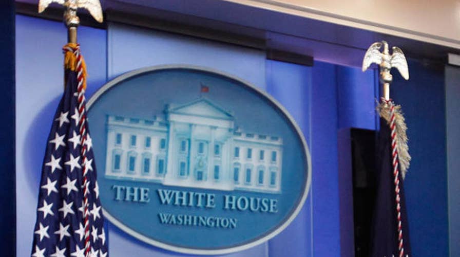 Reporters in the White House Briefing Room