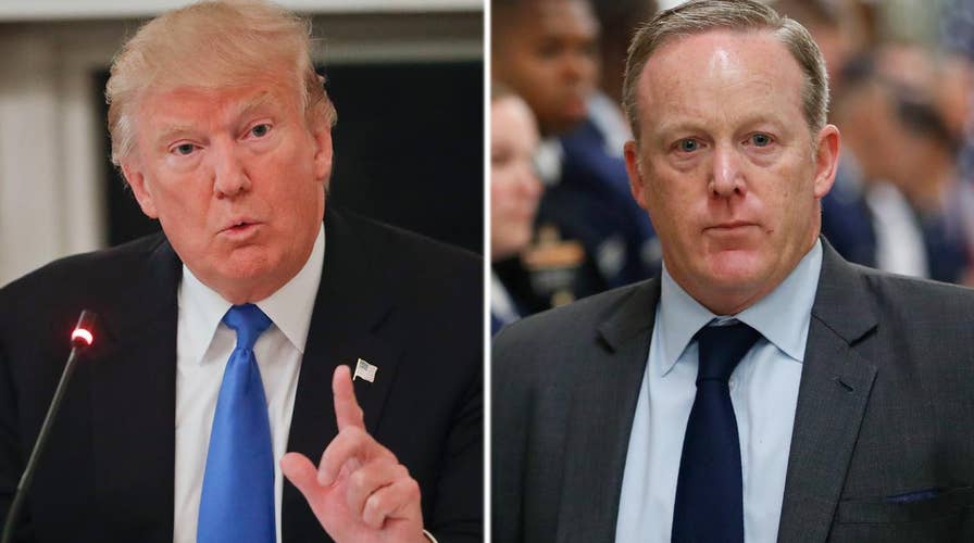 Trump issues statement after Sean Spicer's resignation