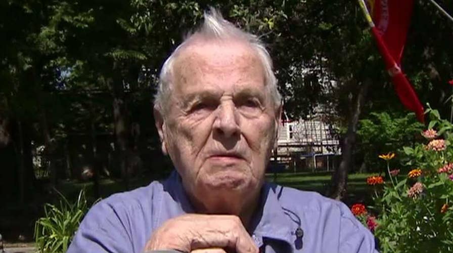 Flag vandals attack WWII veteran