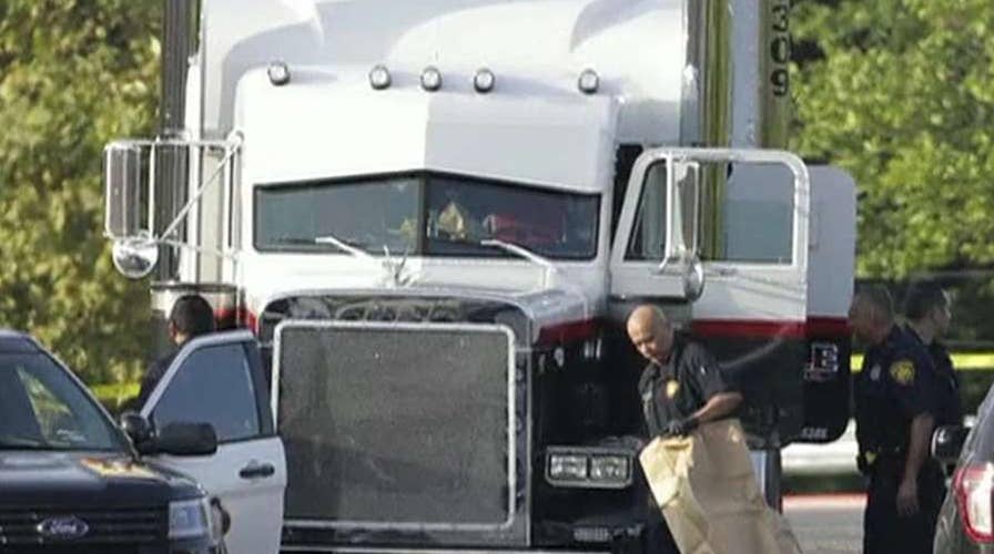 Report: 10 dead after people were found in 18-wheeler