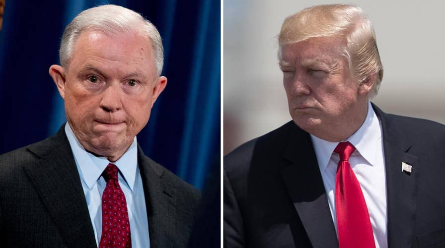 President Trump calls Jeff Sessions 'beleaguered' in tweet