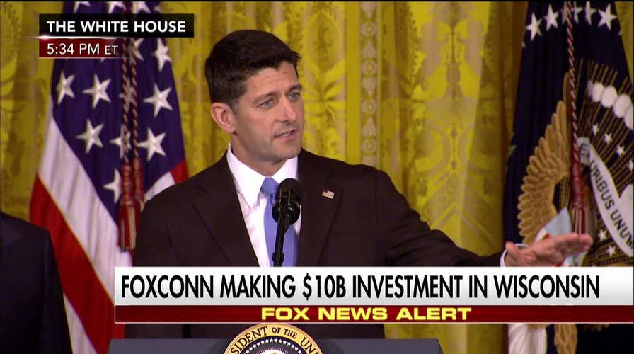 Paul Ryan Praises Trump over Foxconn