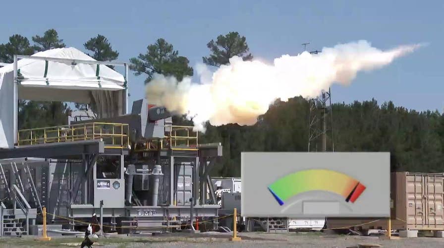 Navy conducts rapid-fire test with electromagnetic railgun