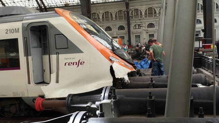 Commuter train crash leaves dozens injured in Spain
