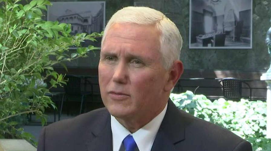 Pence reassures allies, denounces Russian aggression
