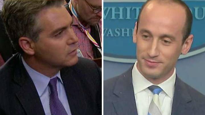 Jim Acosta, Stephen Miller spar over immigration policy