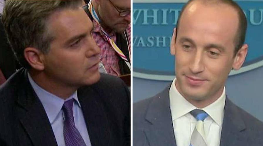 Jim Acosta, Stephen Miller spar over immigration policy