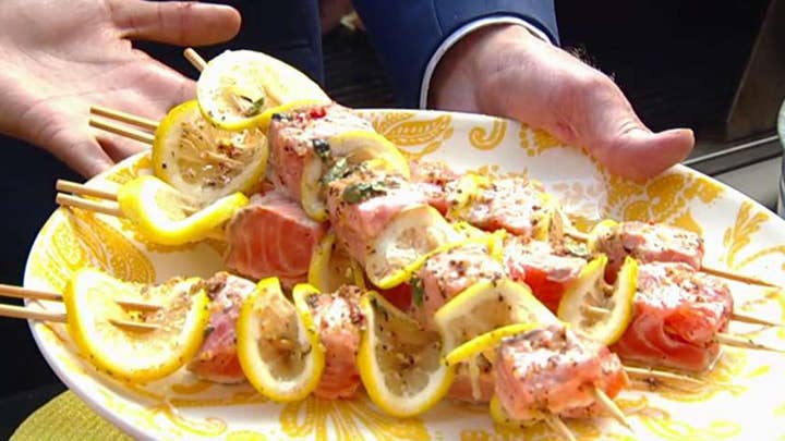 Cooking with 'Friends': Eboni's grilled salmon kebabs