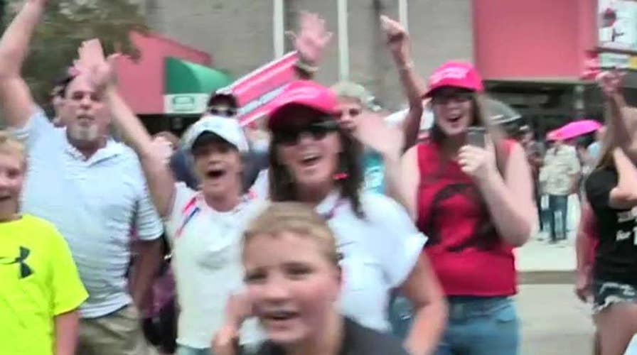 West Virginia crowds gather hours before Trump's rally