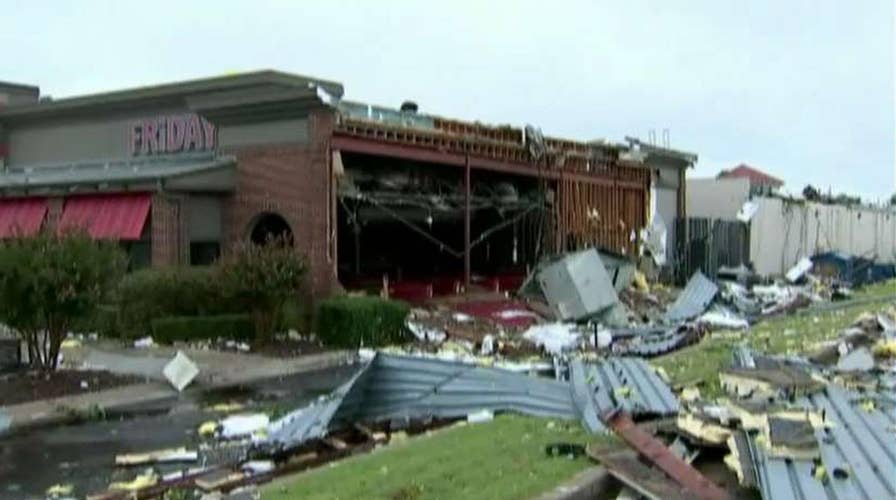 Possible tornado, heavy storms sweep Oklahoma