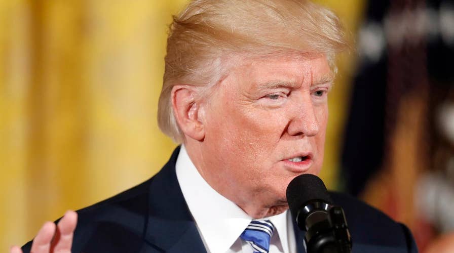 Trump touts North Korea sanctions on working vacation in NJ