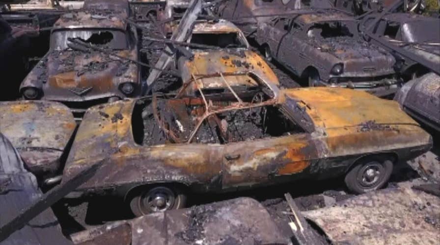 Massive five-alarm fire destroys over 100 classic cars