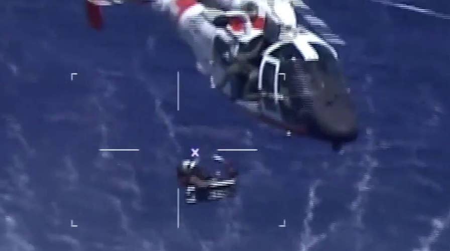 Coast Guard rescues Navy pilot from water after jet crash