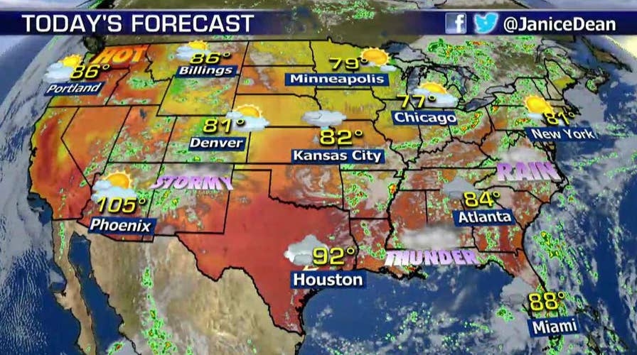 National forecast for Friday, August 11