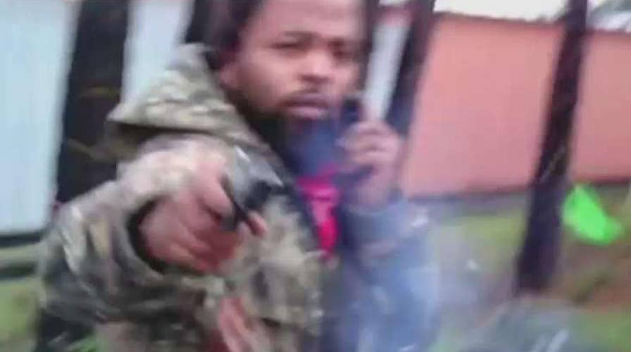 Shocking video shows moment cop is shot