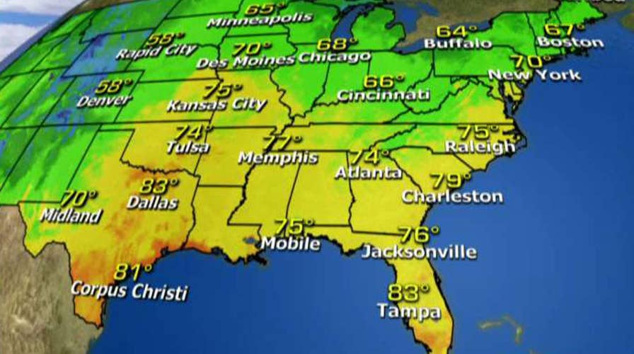 National forecast for Wednesday, August 16