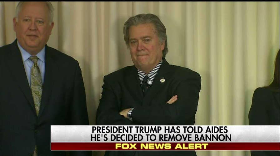 John Roberts reports that Trump has decided to remove Bannon