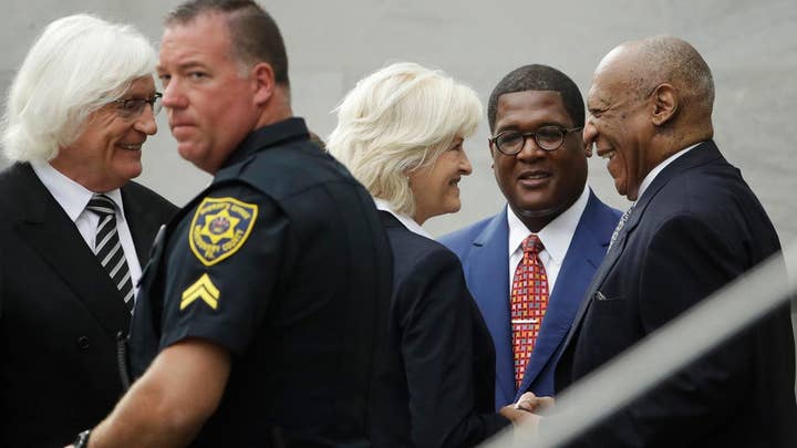 Bill Cosby arrives at court for pretrial conference