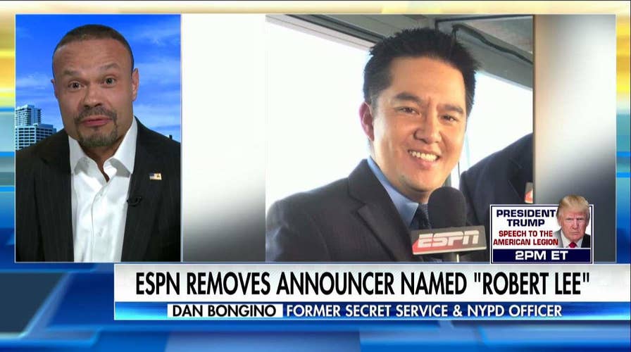 Dan Bongino on ESPN removing Robert Lee from UVA broadcast.