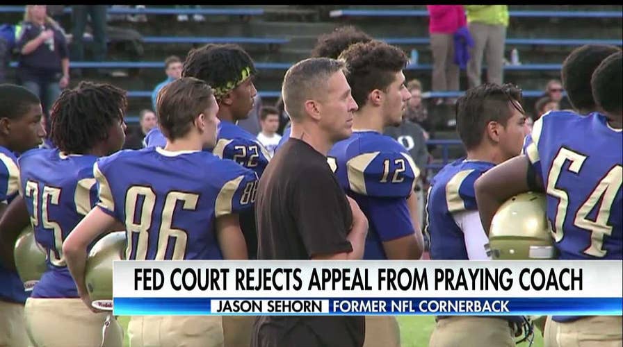 Jason Sehorn reacts to ruling against praying football coach.