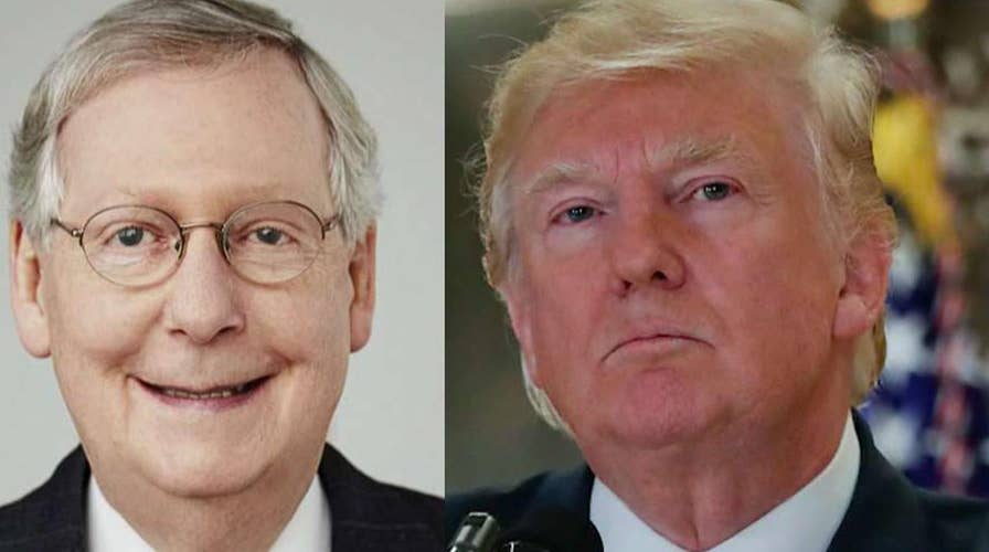 President Trump slams McConnell for health care failure