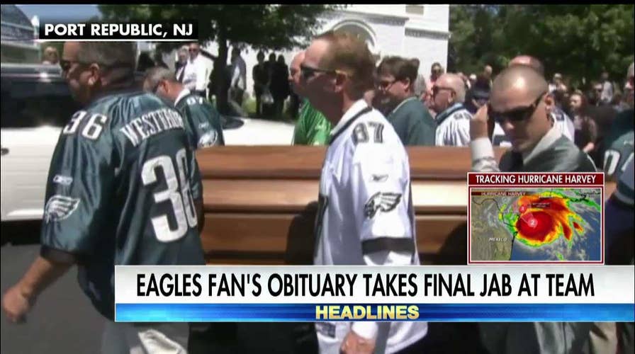 Man dying wish was to have Eagles players as pallbearers