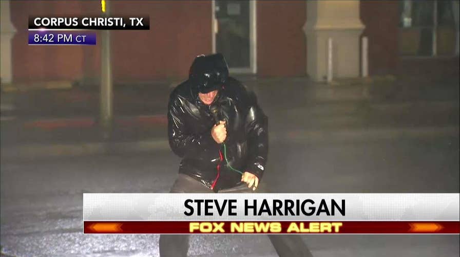 Steve Harrigan almost blown away